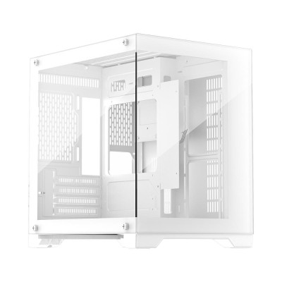 Carcasa 1stplayer mv5 tp cube tower alb tempered glass sloturi expansiune 4 drive bays: 1x3.5hdd foto