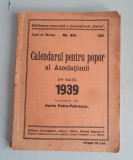 Calendarul pentru popor al Asociațiunii pe anul 1939