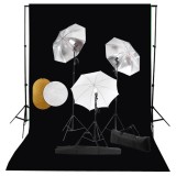 Cumpara ieftin Set studio foto cu lampi, umbrele, fundal si reflector