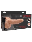 Strap-On/Extensie Penis Cu Vibratii, Natural, 15 cm