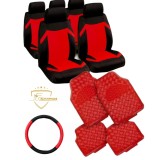 COLOR BOX &ndash; ROSU Huse auto+Husa volan+Covorase