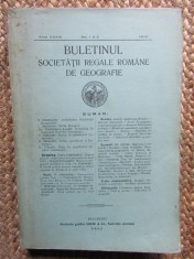 BULETINUL SOCIETATII REGALE ROMANE DE GEOGRAFIE ANUL XXXIII NR 1-2 1912