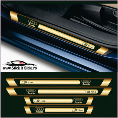 Set Protectie Praguri Audi S line Model 2 - Stickere Auto