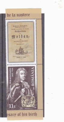 ROMANIA 2023 DIMITRIE CANTEMIR -350 ani de la nastere -Serie cu vinieta LP. 2400 foto