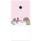 Husa silicon pentru Xiaomi Mi Mix 2, Cat And Snowman