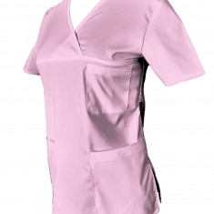 Halat Medical Pe Stil, Roz cu Elastan, Model Classic - XL