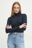 MAX&amp;Co. pulover femei, culoarea bleumarin, light, cu guler, 2518361054200
