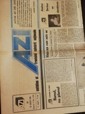 Ziarul Azi 23 august 1990 foto