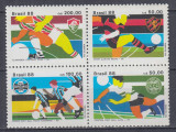 BRAZILIA 1988 FOTBAL SERIE MNH, Nestampilat