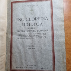 enciclopedia juridica - jurisprudenta romana - din anii '20 - 640 pagini