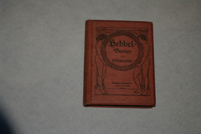 Schroeder - Hebbel-Brevier - 1904 foto