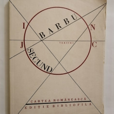 Joc secund. Versuri, Ion Barbu, editie bibliofila, 1986