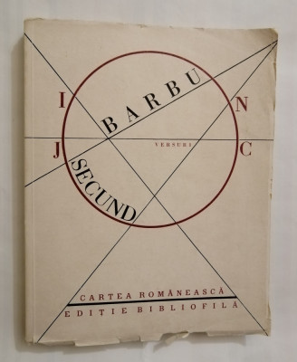 Joc secund. Versuri, Ion Barbu, editie bibliofila, 1986 foto