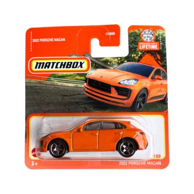 Mașinuță Matchbox Porsche Macan 2022, machetă auto, portocaliu, 1:64 foto