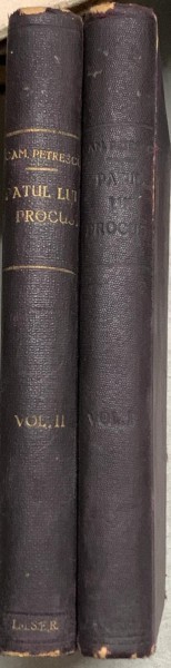 Patul lui Procust - Camil Petrescu- prima editie- 2 volume- din biblioteca lui Geo Dumitrescu