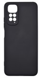 Husa de protectie din silicon pentru Redmi Note 11, SoftTouch, interior microfibra, Negru