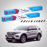 Cumpara ieftin Ștergătoare Ford Explorer Gen VI U6 2019-prezent | Set Față Flat Premium &ndash; TeamCar&reg;