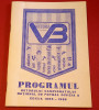 Agenda-Program Fotbal - VICTORIA BUCURESTI (returul Diviziei A 1985/1986)