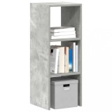 VidaXL Bibliotecă stivuabilă Gri Beton 30x30x80 cm Lemn prelucrat 858809