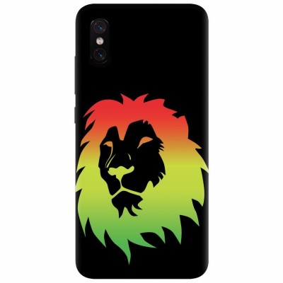 Husa silicon pentru Xiaomi Mi 8 Pro, Rasta Color Lion foto