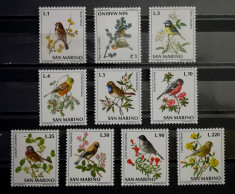 BC740, San Marino 1972, serie fauna, pasari foto