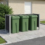 vidaXL &Icirc;mprejmuire pentru Coș de Gunoi Gri 237 x 85 x 115 cm 3429267