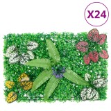 Gard din plante artificiale,&nbsp;24 buc., verde, 40x60 cm GartenMobel Dekor, vidaXL