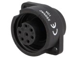 Soclu WA22 mamă IP67 10A lipire 250V aurit