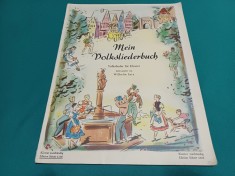 MEIN VOLKSLIEDERBUSCH * CARTE DE C&Acirc;NTECE POPULARE PENTRU PIAN * 12