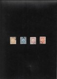 Bolivia 1867 set 4 timbre, Stampilat