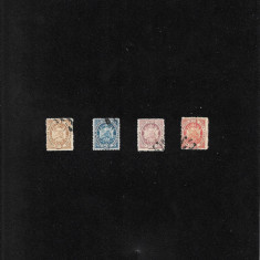 Bolivia 1867 set 4 timbre