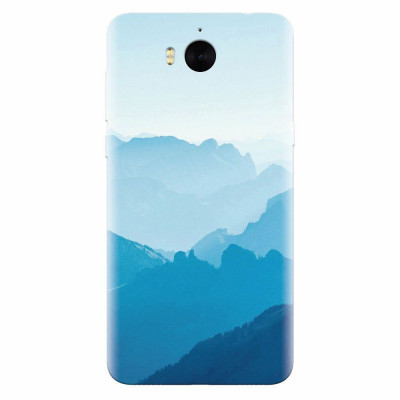 Husa silicon pentru Huawei Y6 2017, Blue Mountain Crests foto