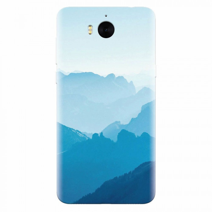 Husa silicon pentru Huawei Y6 2017, Blue Mountain Crests