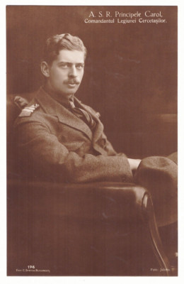 470 - King CAROL II, Scout Leader, Royalty, Regale - old postcard - unused foto