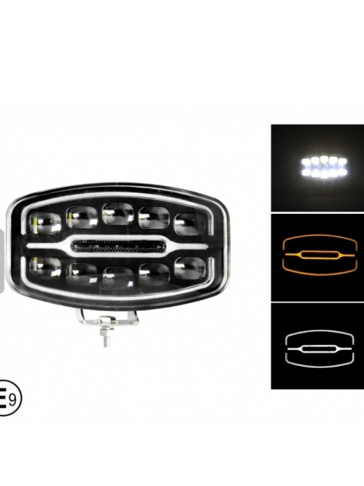 SET 4 X Proiector led universal de mare putere, 12V - 24V, cu lumină DRL