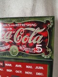 Calendar vintage Coca Cola tabla emailată 40 x 30 cm