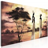 Cumpara ieftin Tablou - African Goddesses (1 Part) Narrow 120x40 cm