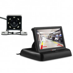 Camera auto video marsarier cu 8 LED si Monitor LCD pliabil de 4.3 inch foto