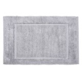 Covoras Decorativ de Iarna din Bumbac Gri cu Margine Reliefata 100x70cm, CMCLASS