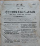 Cumpara ieftin Curier romanesc , gazeta politica , comerciala si literara , nr. 5 din 1844