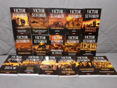 VICTOR SUVOROV COLECTIE INTEGRALA (4 VOLUME PREZINTA SUBLINIERI CU CU CREIONUL) foto