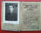 Permis regalist de conducere pentru automobile, Craiova, Documente