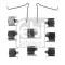 FEBI BILSTEIN 182721 Set accesorii, placute frana