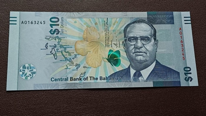 Bahamas -10 Dollars 2022-UNC