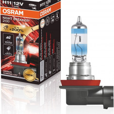 Bec halogen H11 12V Osram Night Breaker +200%