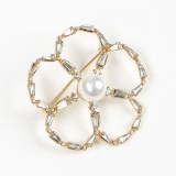 Brosa martisor contur floare