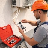 Trusă bercuit conducte 9 piese, pentru instalații AC și conducte auto, cu cutie de transport