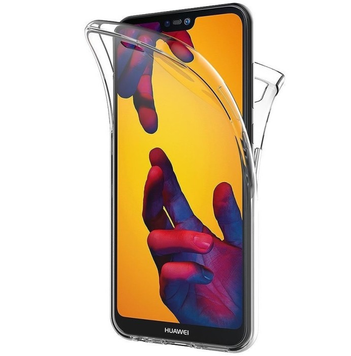 Husa Full TPU 360&deg; (fata + spate) pentru Huawei P20 Lite, Transparent