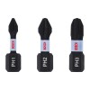 Set 3 biti insurubare impact Bosch PH1 PH2 PH3, 25mm, prindere hexagonala 1/4, scule profesionale