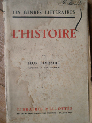 L&amp;#039;histoire - Leon Levrault ,308306 foto